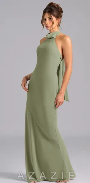 Azazie Chiffon Dress Bridesmaid thumbnail 1