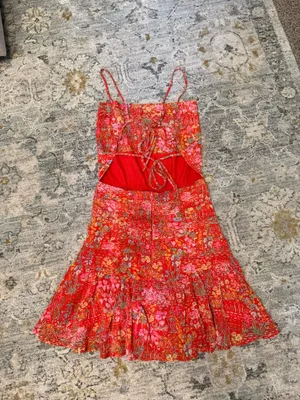 Sky to Moon Mini Red Boutique Dress thumbnail 6