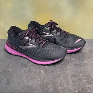 Brooks Adrenaline GTS 20 1202961B062 Women's Black/Fuchsia Sneakers Size 10.5B thumbnail 2