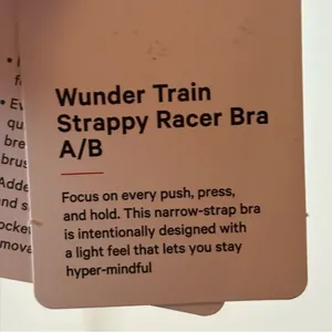 Lululemon Wunder Train Strappy Racer Bra A/B NWT. Size 12. Color HLBM thumbnail 9