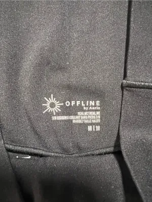 Offline by Aerie Real Me 7/8 Legging Hi-Rise Black Size Medium thumbnail 3