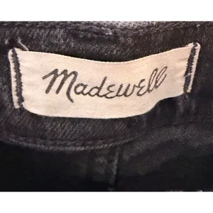 Madewell Perfect Vintage Straight Jeans 26 Black High Rise Stretch Denim Women's thumbnail 6