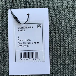 Theory Linen Blend Sleeveless Shell Sweater Green NWT Size Small thumbnail 3
