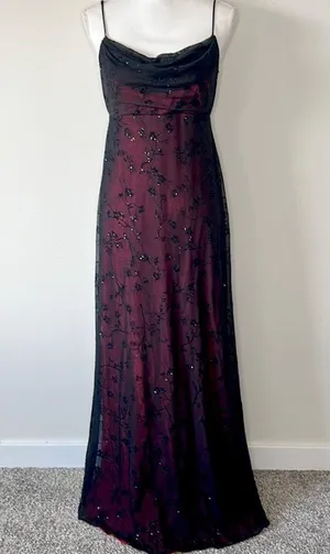 Vintage Gothic Gown Black Size 8 thumbnail 4