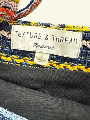 Madewell Texture & Thread Striped Tie Strap Tank Top Size Small Boho Crochet thumbnail 11