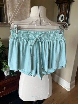 Flowy Athletic Shorts Light Green thumbnail 4