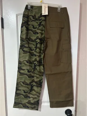 Choosy Trousers in Olive and Camo thumbnail 5
