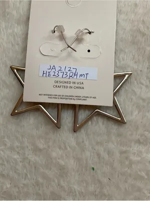 Pomina Rainbow Star Hoop Earrings - Multicolor thumbnail 4