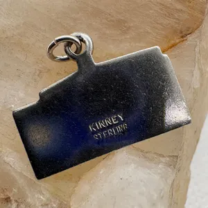 Vintage Kinney Sterling Silver‎ Kirkwood High School Enamel Charm Pendant 2.39g thumbnail 2
