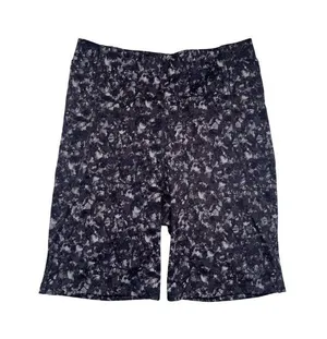 All In Motion Biker Shorts Gray Black Marble Print Pockets Size Small thumbnail 1