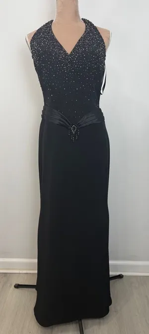 Jovani‎ Black Beaded Prom Dress thumbnail 1