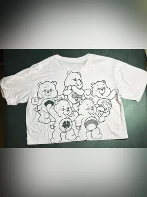 Care Bear Women's Y2K Size XL Pink Crop Top Soft T-Shirt thumbnail 3