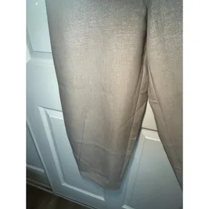 Maeve Anthropologie NWT Metallic Cropped Pants Size‎ Medium Silver Relaxed Fit thumbnail 5