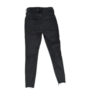 Hollister Curvy High-Rise Jean Leggings Black Frayed Hem W27 L28 Size 5R thumbnail 2