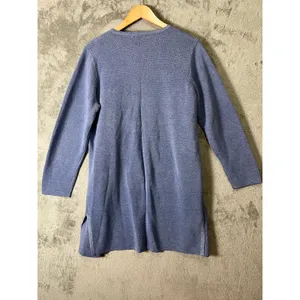 J.Crew Juliette Collarless‎ Sweater Blazer Linen Minimalist Lightweight MD New thumbnail 7