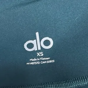 Alo Blue Pull On Mid Rise Yoga Workout Running Athletic Leggings Pants Size XS thumbnail 5