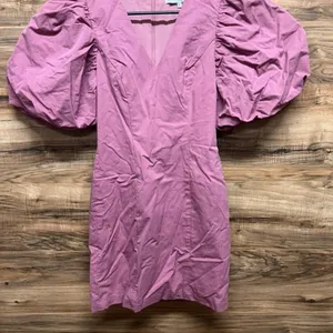 Endless Rose Puff Sleeve Mini Dress in Mauve size‎ XS thumbnail 6