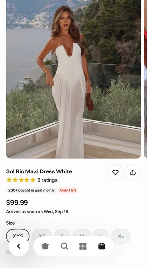 White Fox Maxi Boutique Dress thumbnail 5