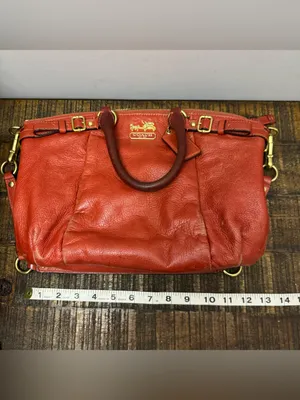 Coach Madison Sophia Bag Burnt Orange Purse Handbag thumbnail 9