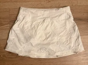 Lululemon White Pace Rival Skirt - size 2 thumbnail 1