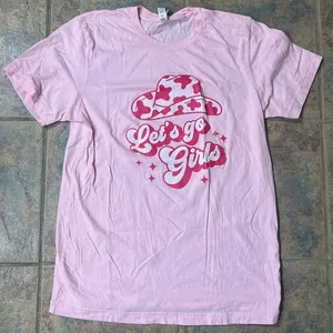 let’s go girls tshirt | pink medium tshirt | shania twain thumbnail 1