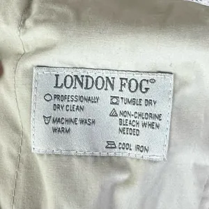 LONDON FOG Women’s Trench Coat Size‎ 14 Vintage Tan Cream Lined Belted Long thumbnail 5