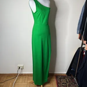 Lulus Green One Shoulder Good Times Only Maxi Dress thumbnail 6