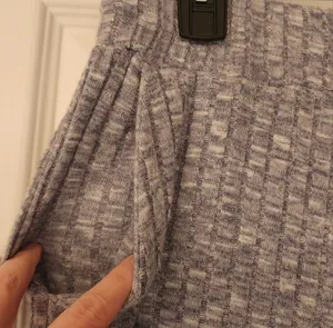 CALME by Johnny Was Cozy Wide Leg Drawstring Pants in Blue/gray size Large thumbnail 7