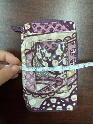 ThirtyOne Boutique Purple Paisley Printed Wristlet Wallet thumbnail 7