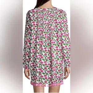 Roller Rabbit Dakini Floral Ziva Tunic‎ Swim Cover up Size Medium thumbnail 2