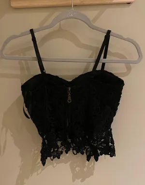 Cool Attitude Corset-style Lace Top thumbnail 2