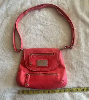 Nine West Crossbody Bag Tangerine Faux Leather thumbnail 7