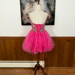 Adorable Aspeed Flamingo Pink Prom Dress thumbnail 6