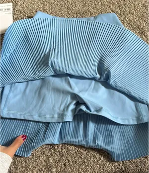 Yogalicious textured blue skirt thumbnail 3