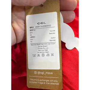 OGL MOVE Eco-SkinKiss® Multi-wear Versatile Necklines Bra Top - Red M New thumbnail 6