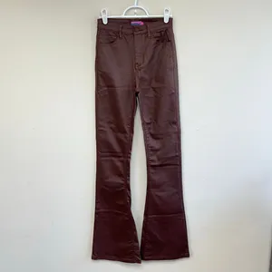 Edikted Brown Luna Faux Leather Midrise Flared Jeans Small Women thumbnail 2