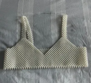 Pearl Crop Top White thumbnail 1
