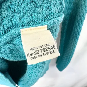 LL Bean Large Sweater Teal Textured Knit Crew Neck Long Sleeve Cotton‎ 1702 thumbnail 5
