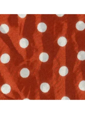 Vintage Retro Polka Dot Red and White Square Scarf thumbnail 2