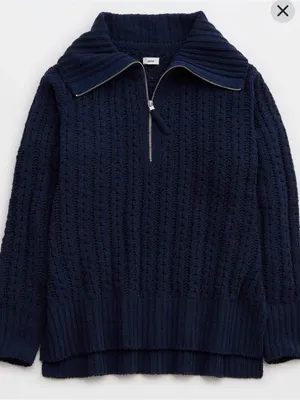 Aerie Cable Car Quarter Zip Sweater thumbnail 11