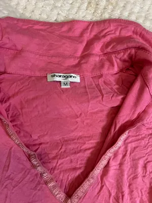 Color Pink Collar Polo Top thumbnail 3