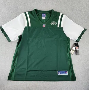NFL Pro‎ Line New York Jets Football NY Blank Jersey Women's Size LARGE NEW thumbnail 1