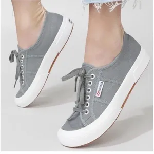 SUPERGA 2750 Cotu Classic Sneakers‎ Light Gray Size 8.5 EU 39 Minimalist Casual thumbnail 1