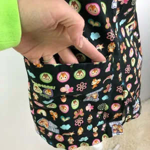 The Wonderful World of Disney Chip N Dale Felling Nutty Medical Scrub Top Small thumbnail 4