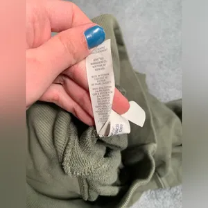 Aerie offline Olive Green Quarter-Zip cropped Pullover small thumbnail 10