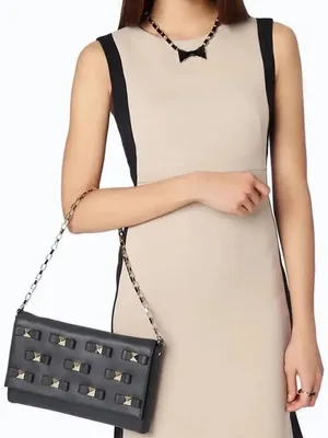 ✨ EUC Kate Spade ♠️ Bow Studded Shoulder Terrace Felicia Bag thumbnail 2