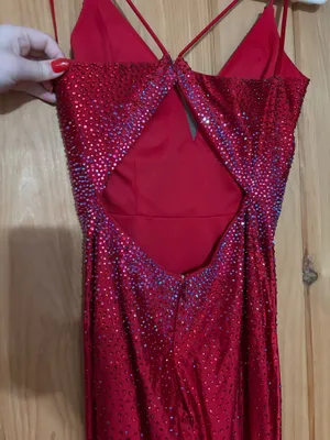 Prom Dress Red Size XS thumbnail 3