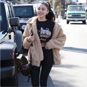 I.AM.GIA Pixie Teddy Coat in Caramel Tan XS thumbnail 6