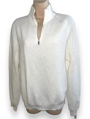 Reiss Cashmere Blend Quarter-Zip Sweater Size Small thumbnail 1