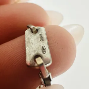 Gucci Gemini 925 Sterling Silver Zodiac Pendant Chain Necklace Made In Italy thumbnail 8